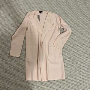 NWT jcrew knit sweater jacket size small, pale pink